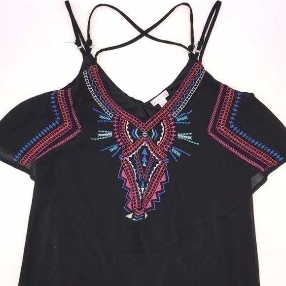 Xhilaration Long Embroidered Dress - Picture 2 of 10